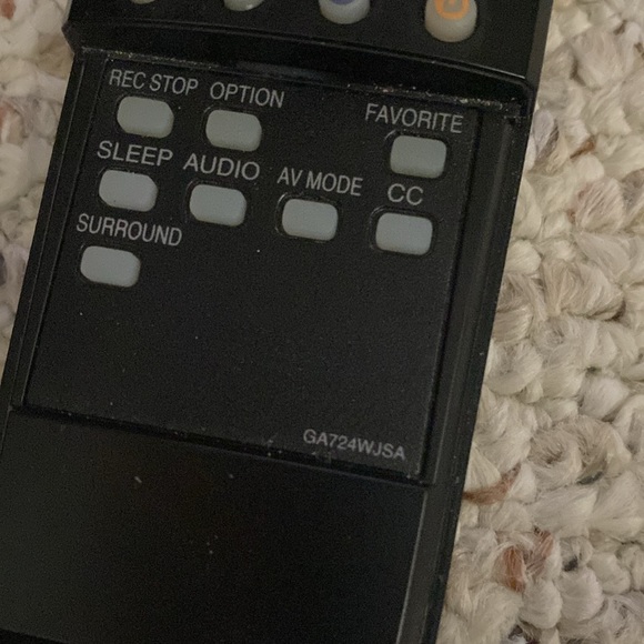 Genuine Sharp Aquos Remote GA724wjsa Working TV VCR DVD Remote Control rare - Picture 6 of 9